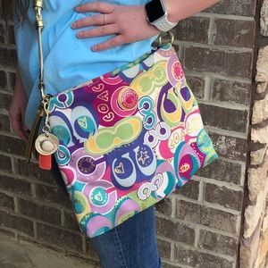 COACH Poppy Pop C Graffiti Crossbody